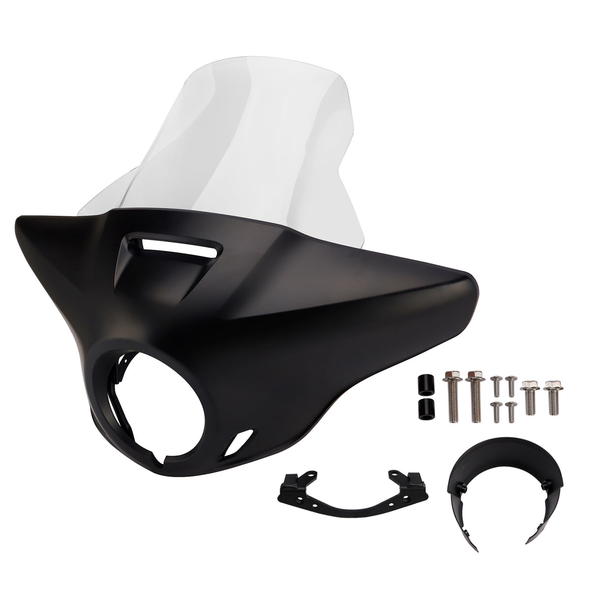 Cupolino parabrezza per HONDA CMX1100 21-24 Nero opaco+Trasparente