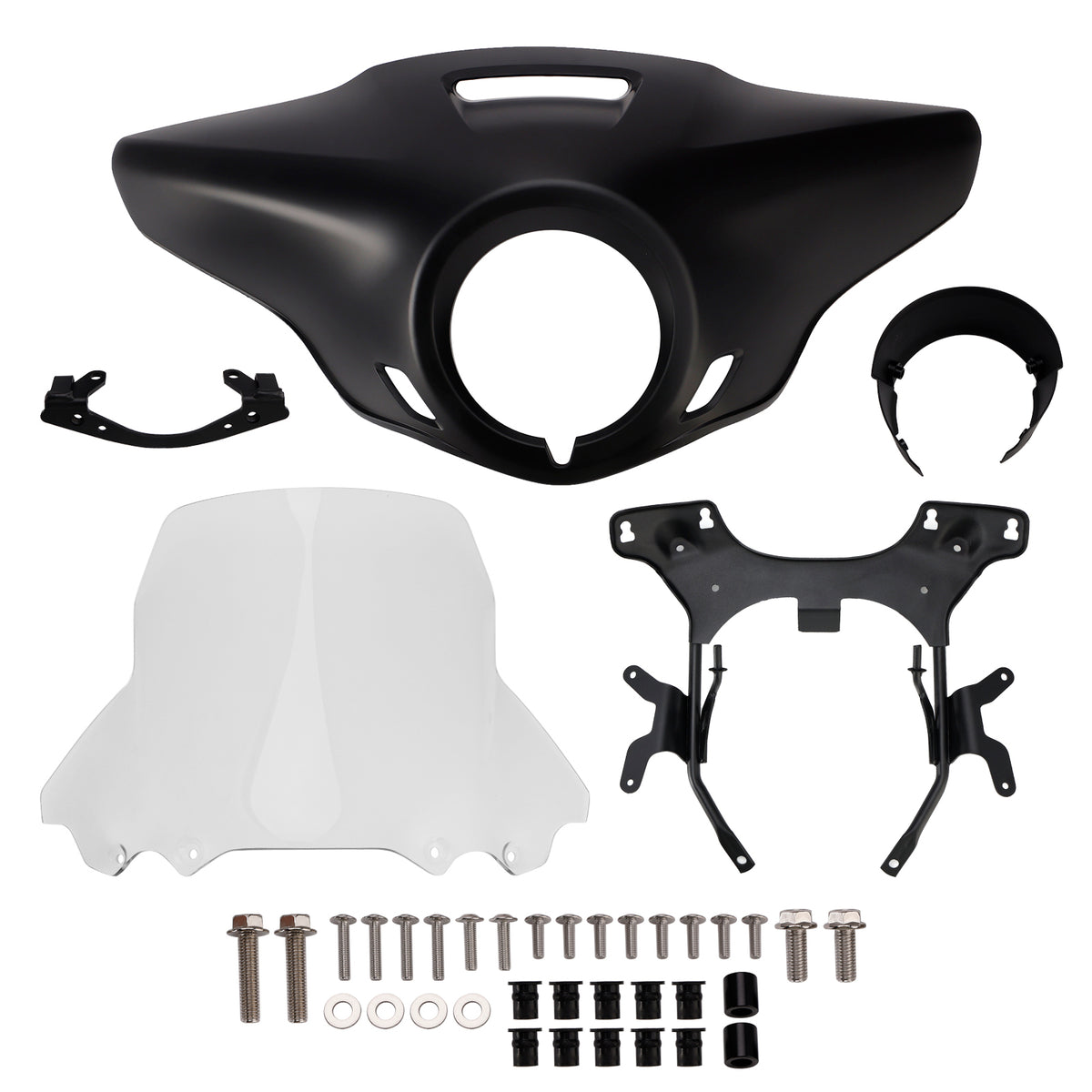 Cupolino parabrezza per HONDA CMX1100 21-24 Nero opaco+Trasparente