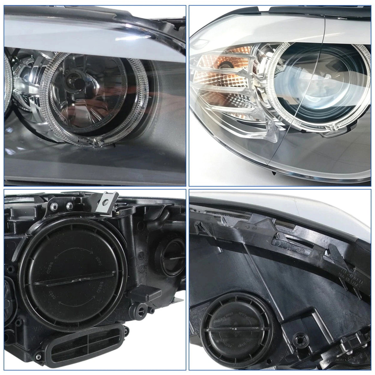 Phare Avant Droit Halogène Avec LED DRL Pour BMW Série 5 2010-2013