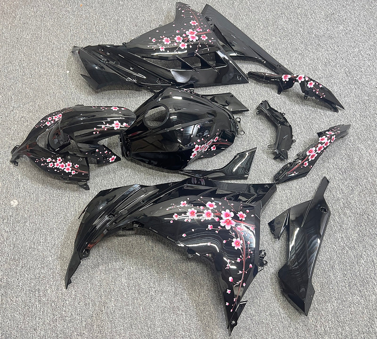 Kit de carenado inyectado de plástico ABS para Kawasaki EX300 Ninja300 2013-2024
