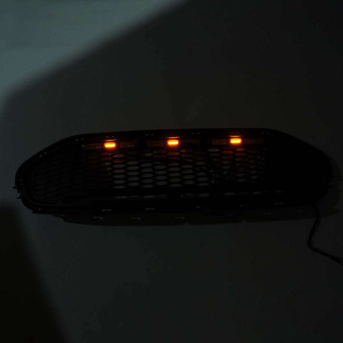 Black Front Bumper Grill Grille Pour Ford Transit Connect 2019-2023 W/LED