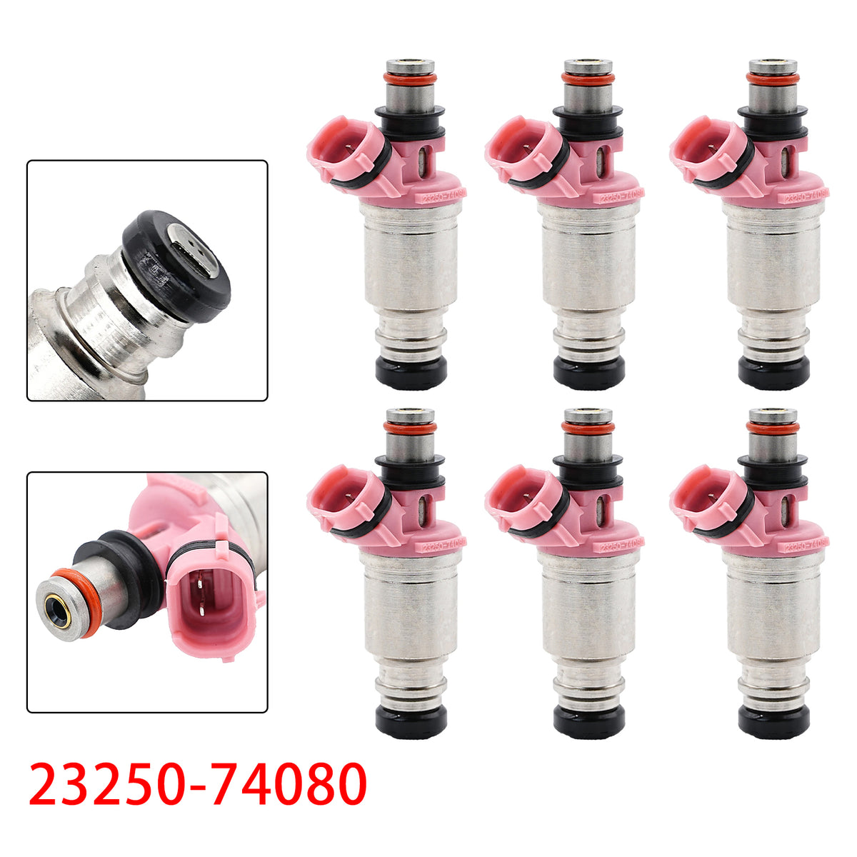Inyector de combustible 6X para Toyota Landcruiser 4.5L 1FZ-FE 92-95 23250-74080