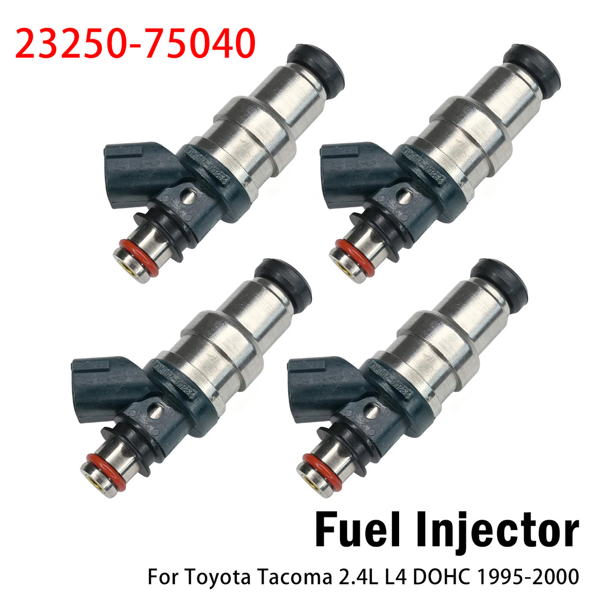 4X inyector de combustible para Toyota Tacoma 2.4L L4 DOHC 1995-2000 23250-75040