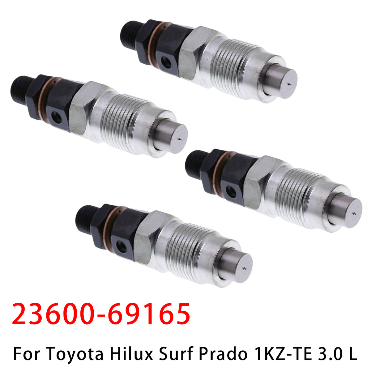 4X Injektor goriva za Toyota Hilux Surf Prado 1KZ-TE 3.0 L 23600-69165