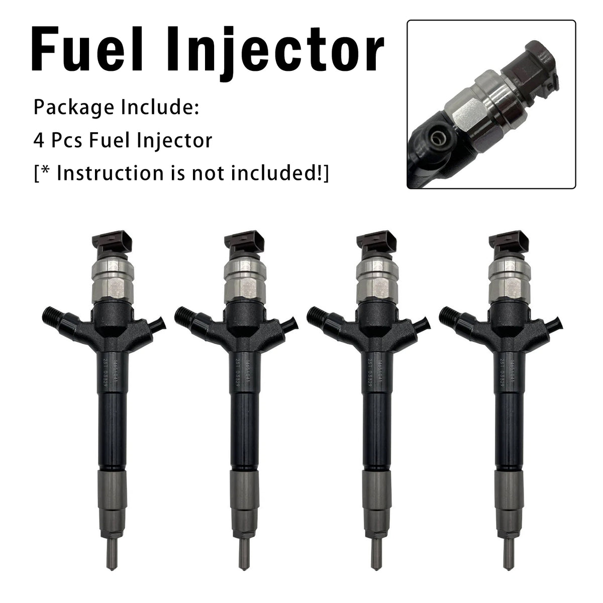 4X Injektor goriva za Mitsubishi L200 2.4L 2.5L 4D56 2008-2019 1465A041