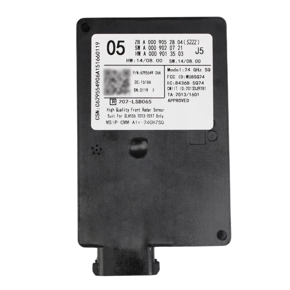 Sensor de radar de control de crucero A0009052804 para Benz Clase C S222 2013-2017
