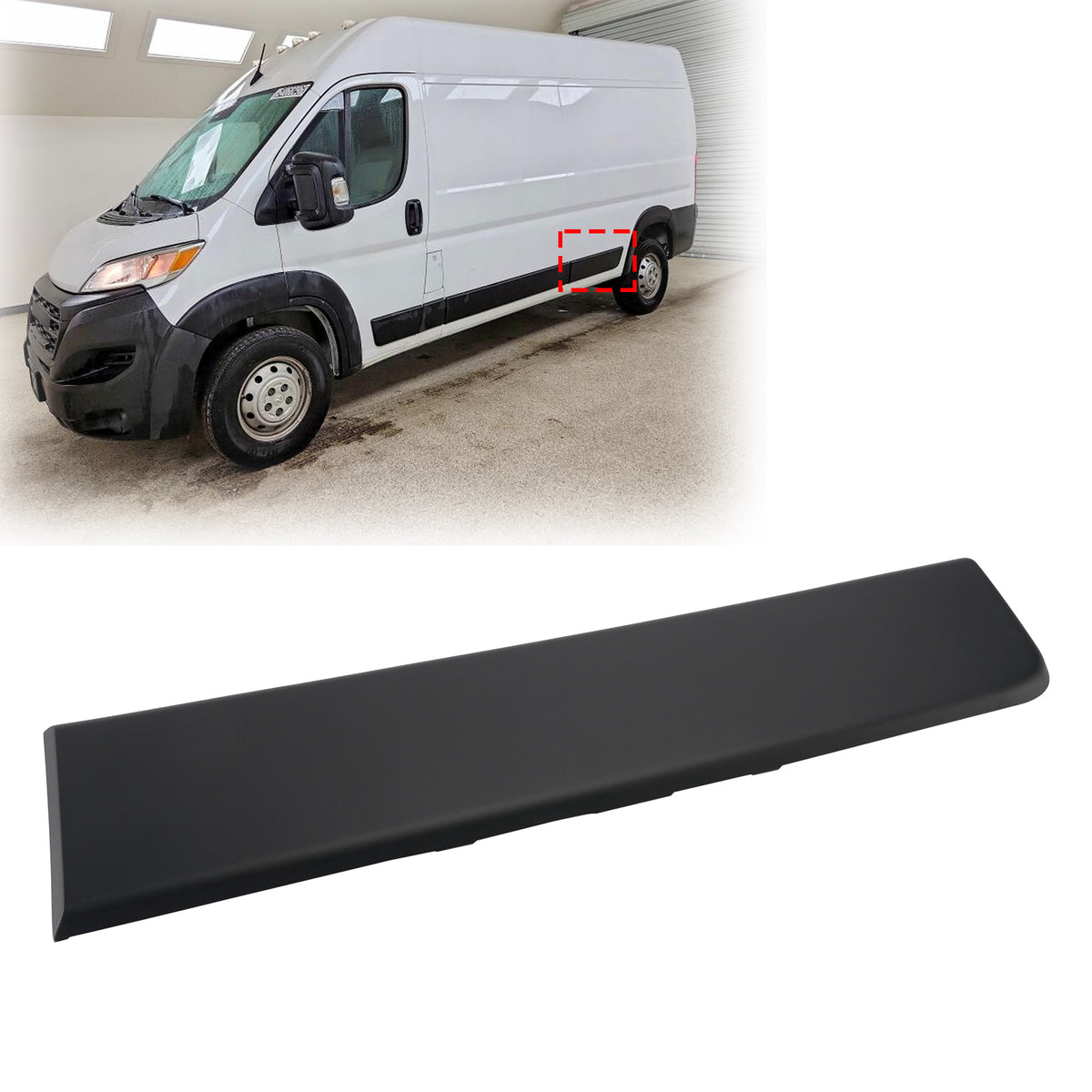 Moldura del panel lateral del cuerpo izquierdo 1ZT33JXWAB para Ram Promaster
