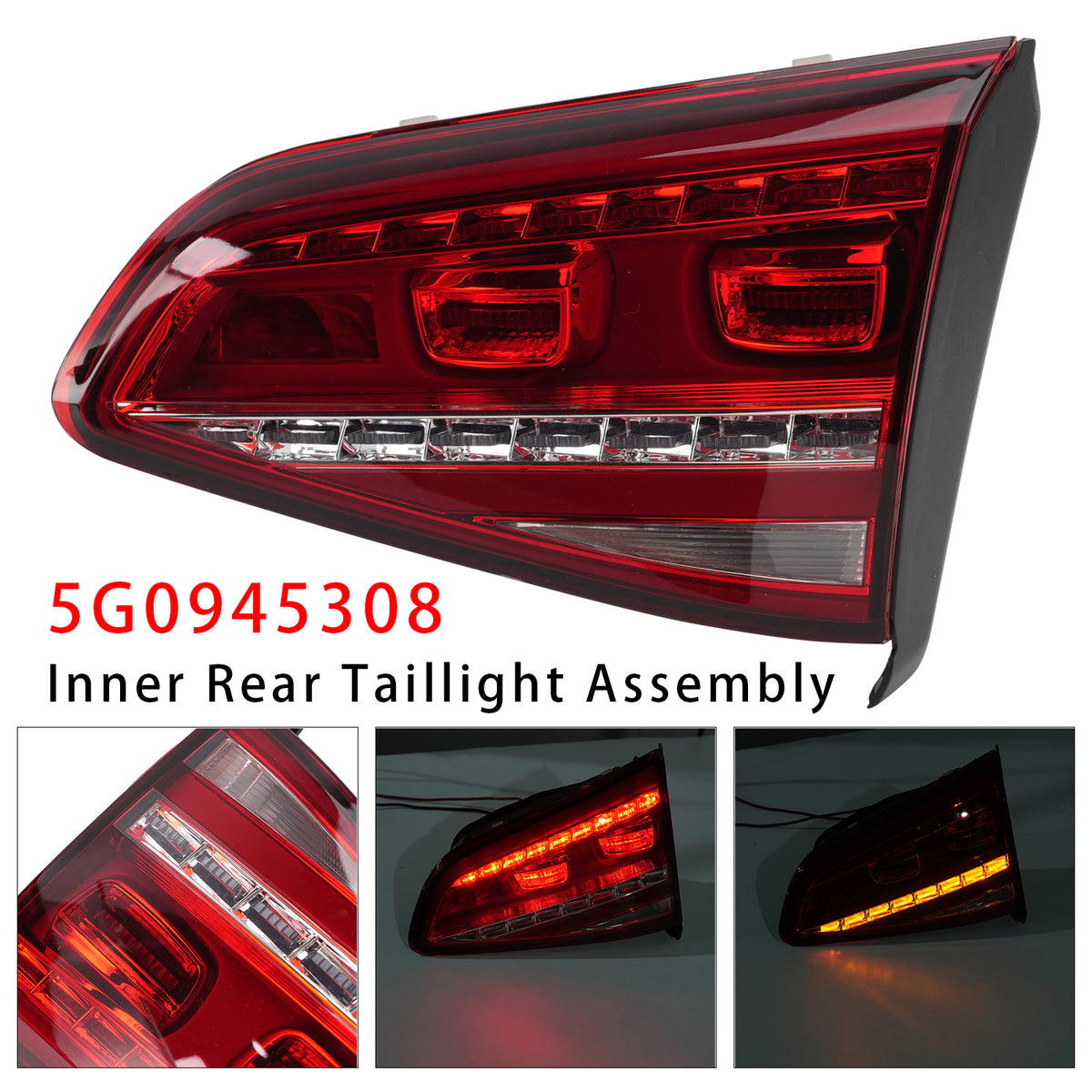 Luz trasera interior derecha 5G0945308 para VW Golf VII MK7 1.2 TSI 2013-2017