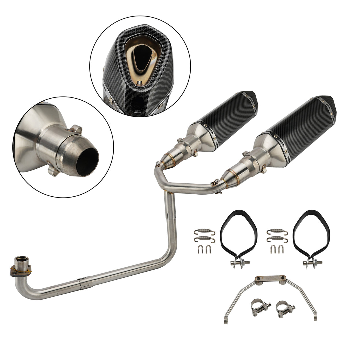 Kit Tuyaux Système D'Échappement Complet Pour Honda Grom Msx 126 2013-2026