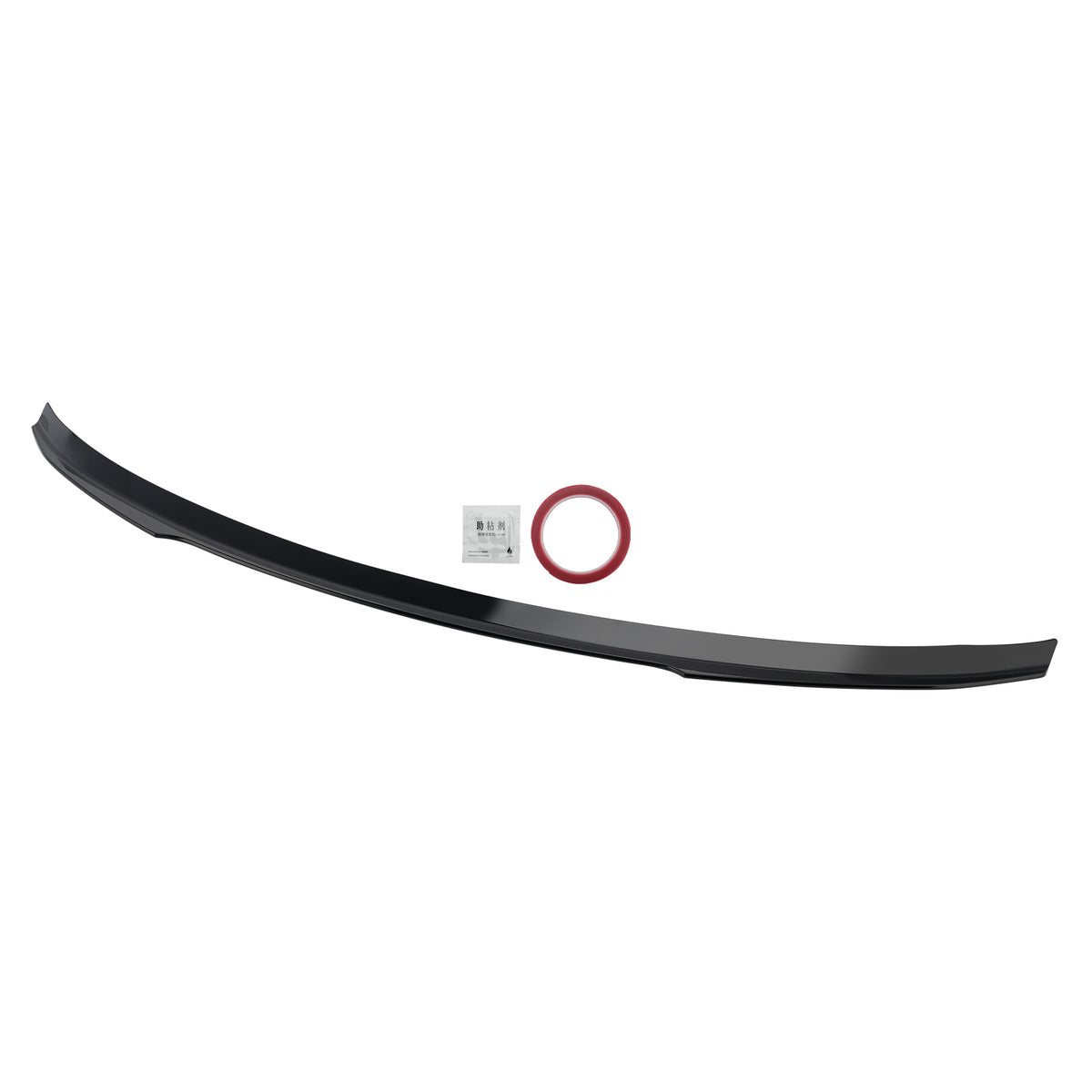 Spoiler arrière noir brillant style V highkick Pour VOLVO S60 Sedan 2019‑2022