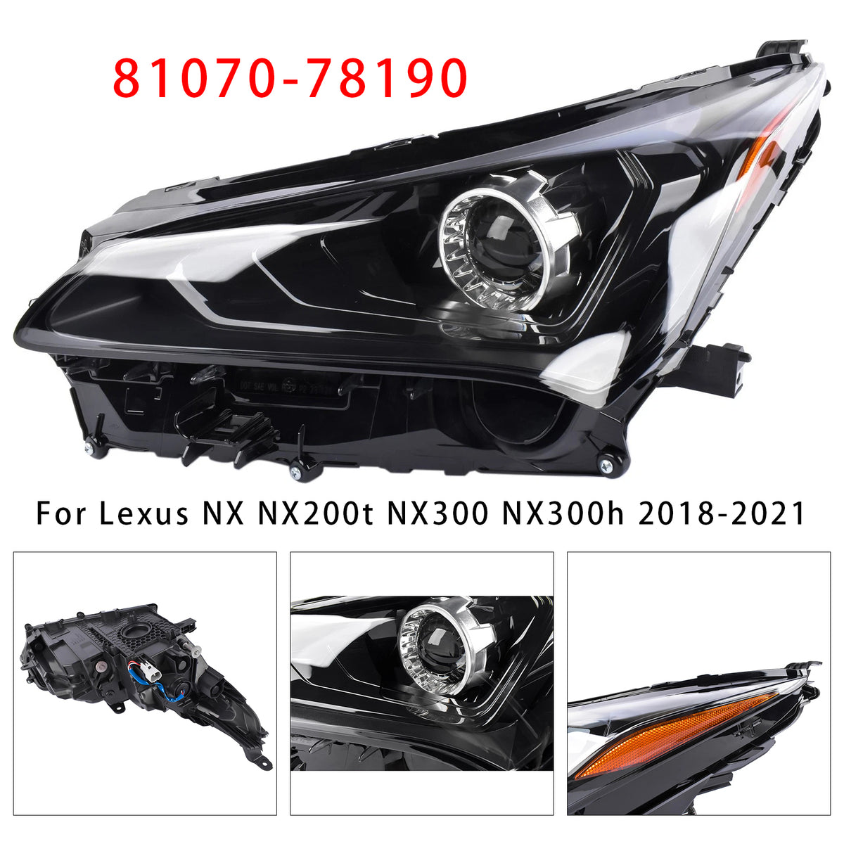 Levi LED žaromet 81070-78190 za Lexus NX NX200t NX300 NX300h 2018-2021