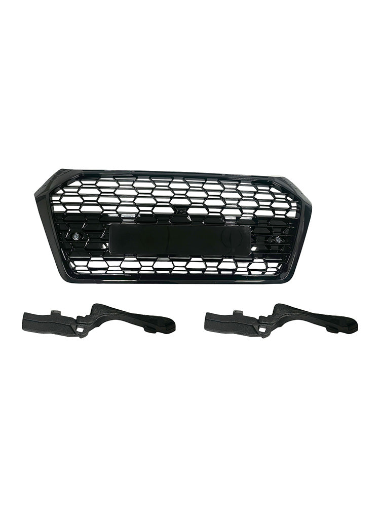 RSQ5-Style Front Honeycomb Mesh Grill Grille Pour Audi Q5 SQ5 2018-2020