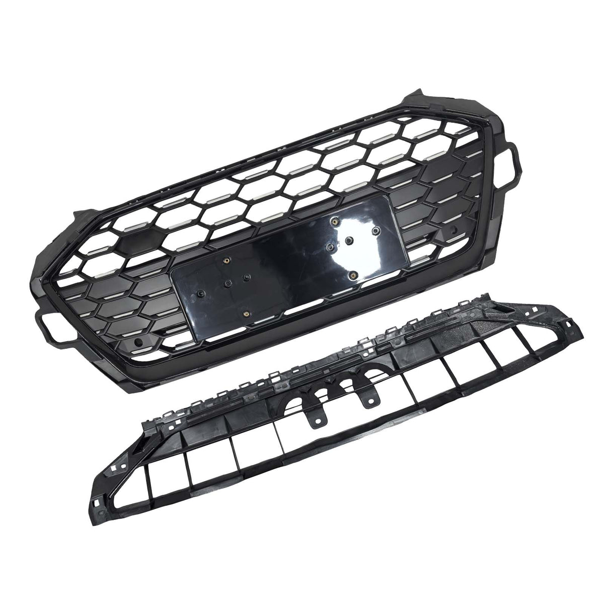 RS4‑Style Front Bumper Grille Grill 8W0853651D Pour Audi A4 S4 B9.5 2020‑2022