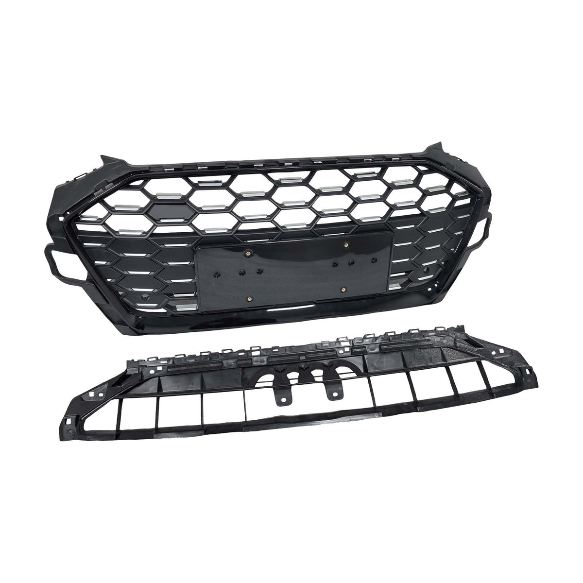 RS4‑Style Front Bumper Grille Grill 8W0853651D Pour Audi A4 S4 B9.5 2020‑2022