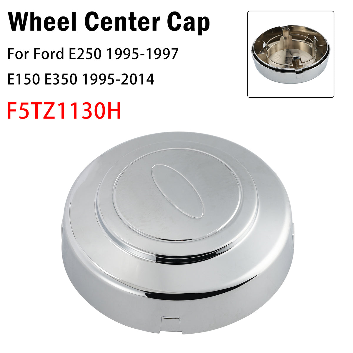 Cache moyeu chromé Pour Ford E250 1995-1997 E150 E350 1995-2014 F5TZ1130H