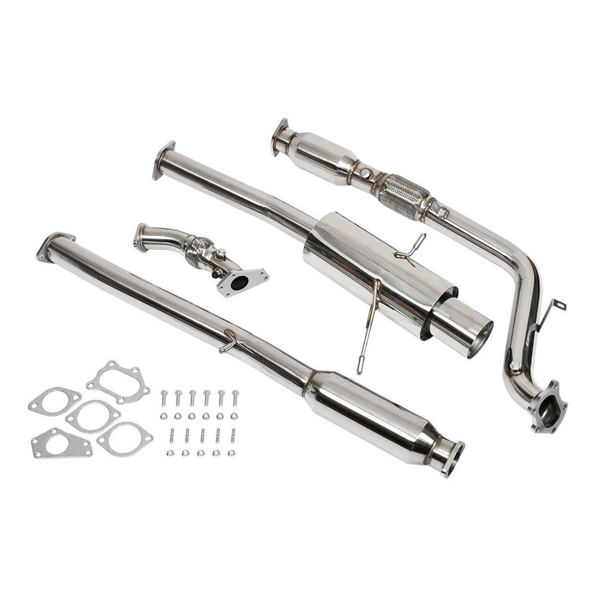 Échappement Catback 3" Embout 4.5" pour Subaru Impreza WRX STI GD EJ205 02-07