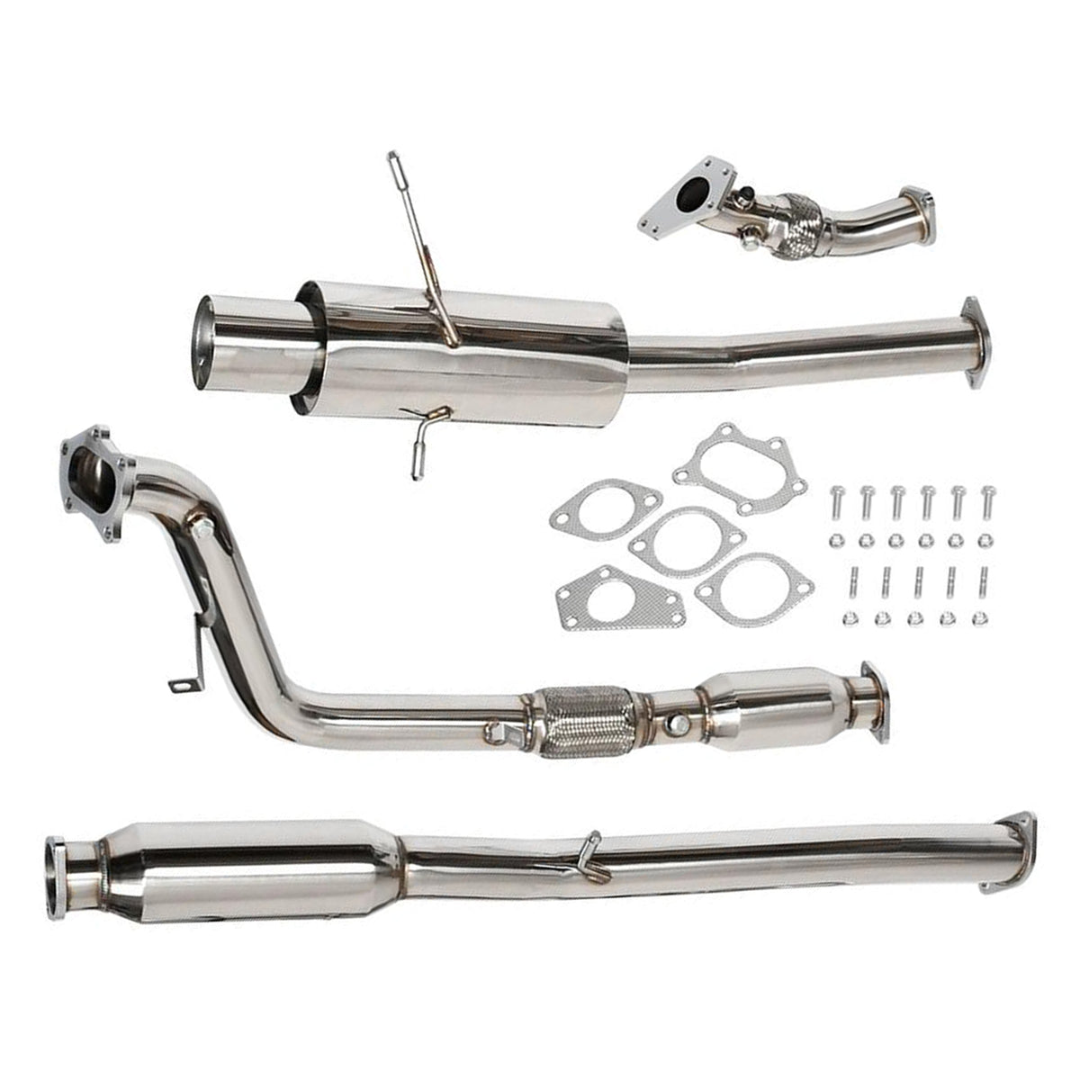 Échappement Catback 3" Embout 4.5" pour Subaru Impreza WRX STI GD EJ205 02-07