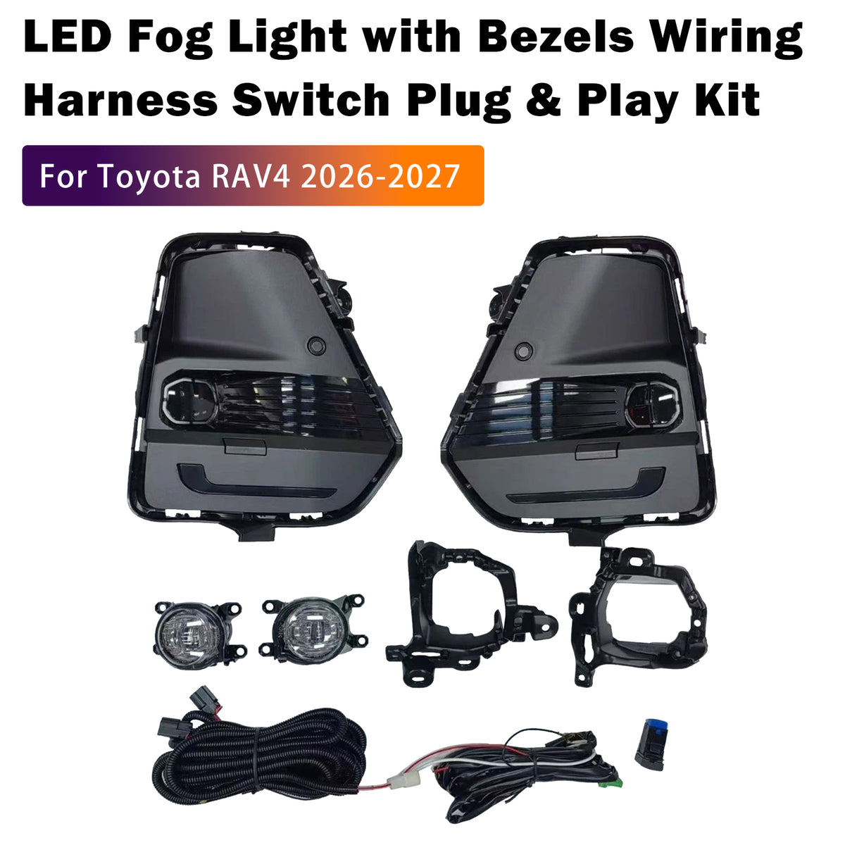 Kit de montaje de luces antiniebla para Toyota Rav4 2026-2027