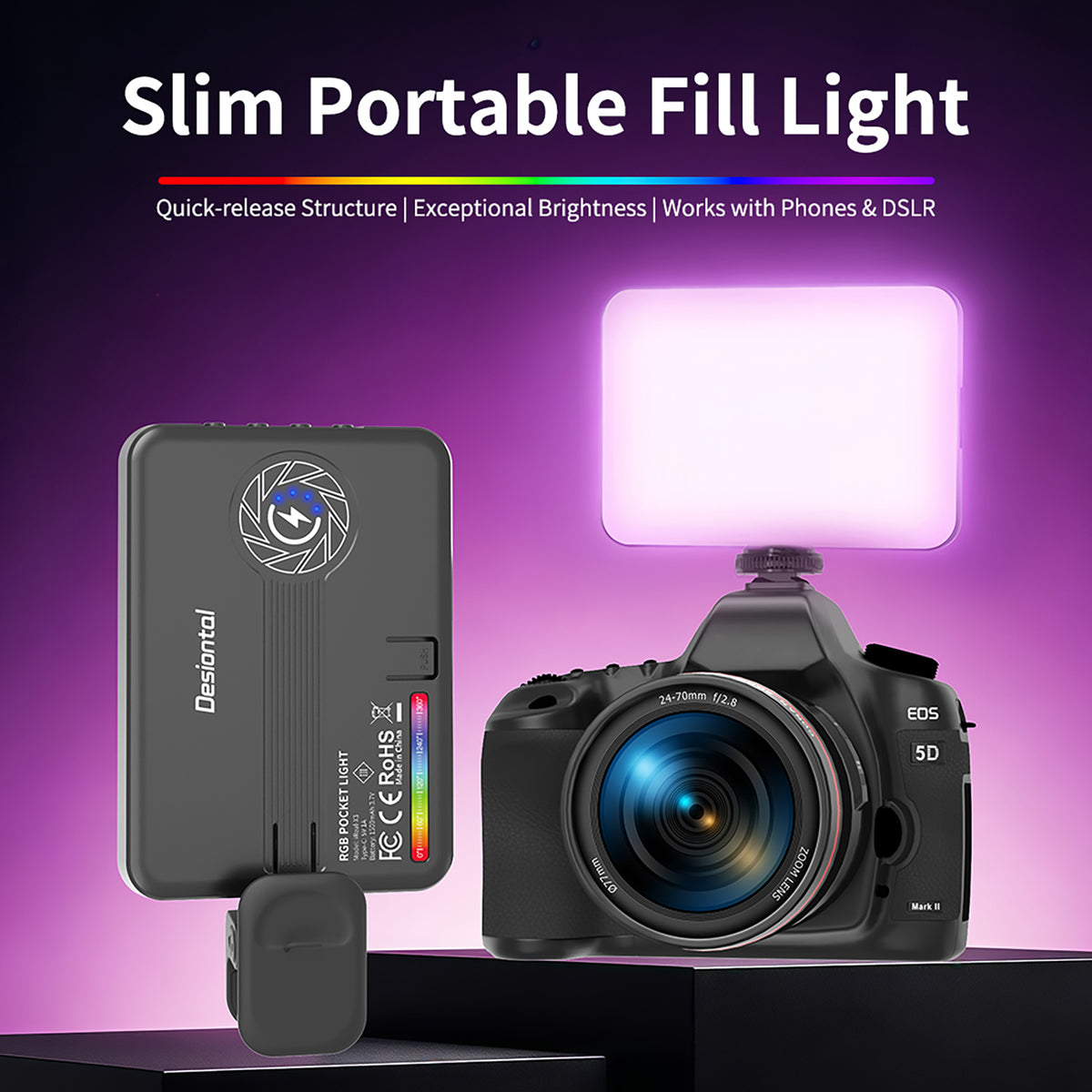 iReal-X3 RGB LED-videovalon täytevalo RGB muotokuvataskulamppu