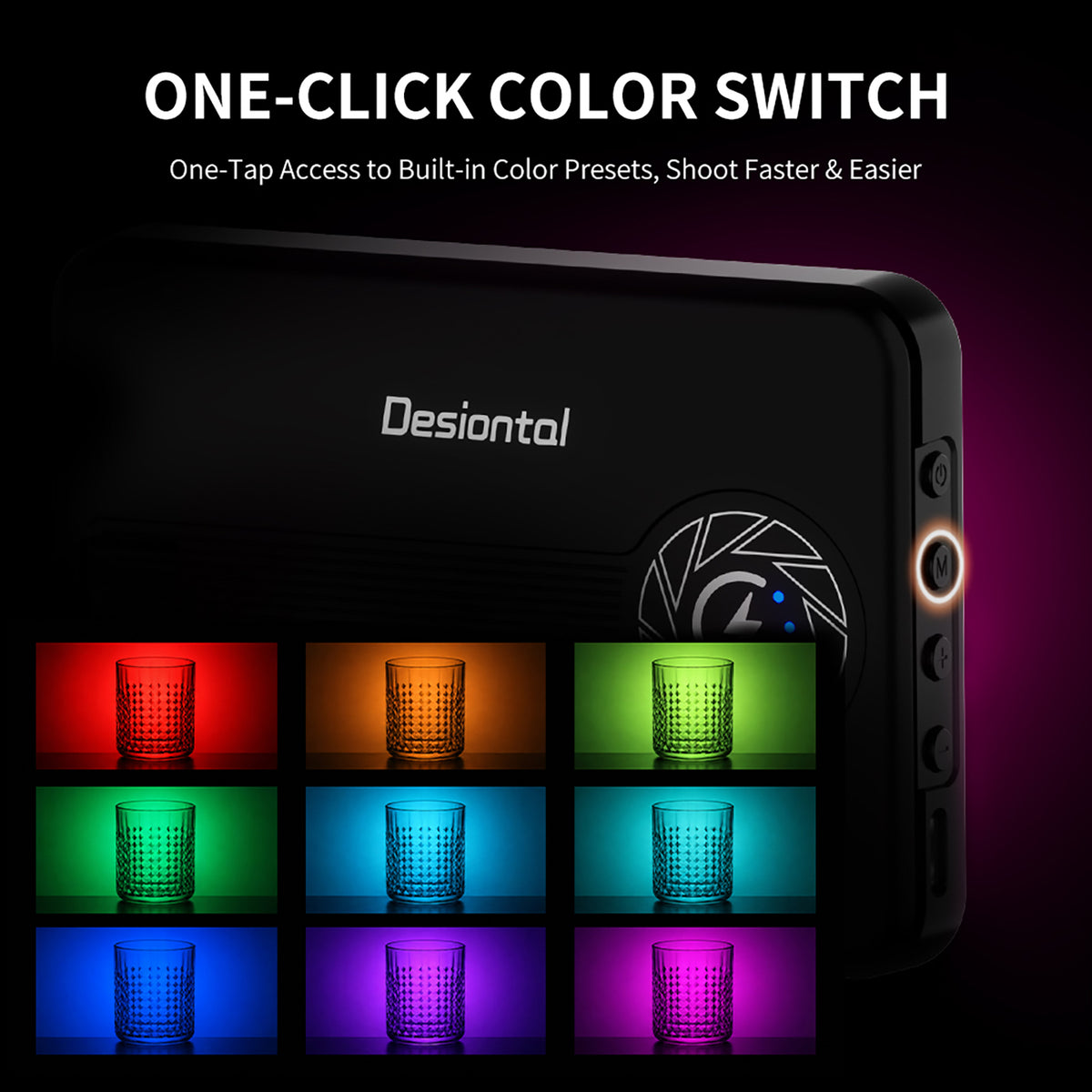 iReal-X3 RGB LED-videovalon täytevalo RGB muotokuvataskulamppu