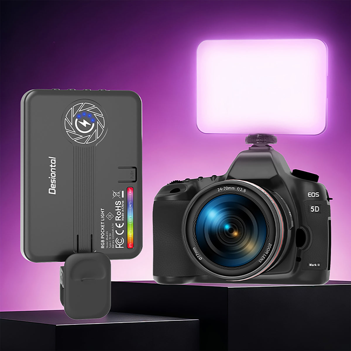 iReal-X3 RGB LED-videovalon täytevalo RGB muotokuvataskulamppu