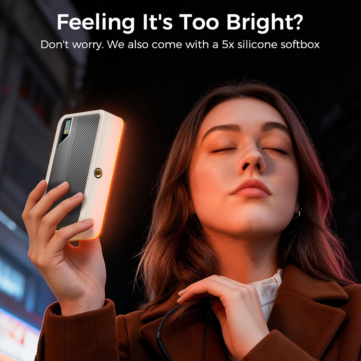 linterna portátil a todo color de luz de relleno de luz de vídeo LED iRealX4 RGB