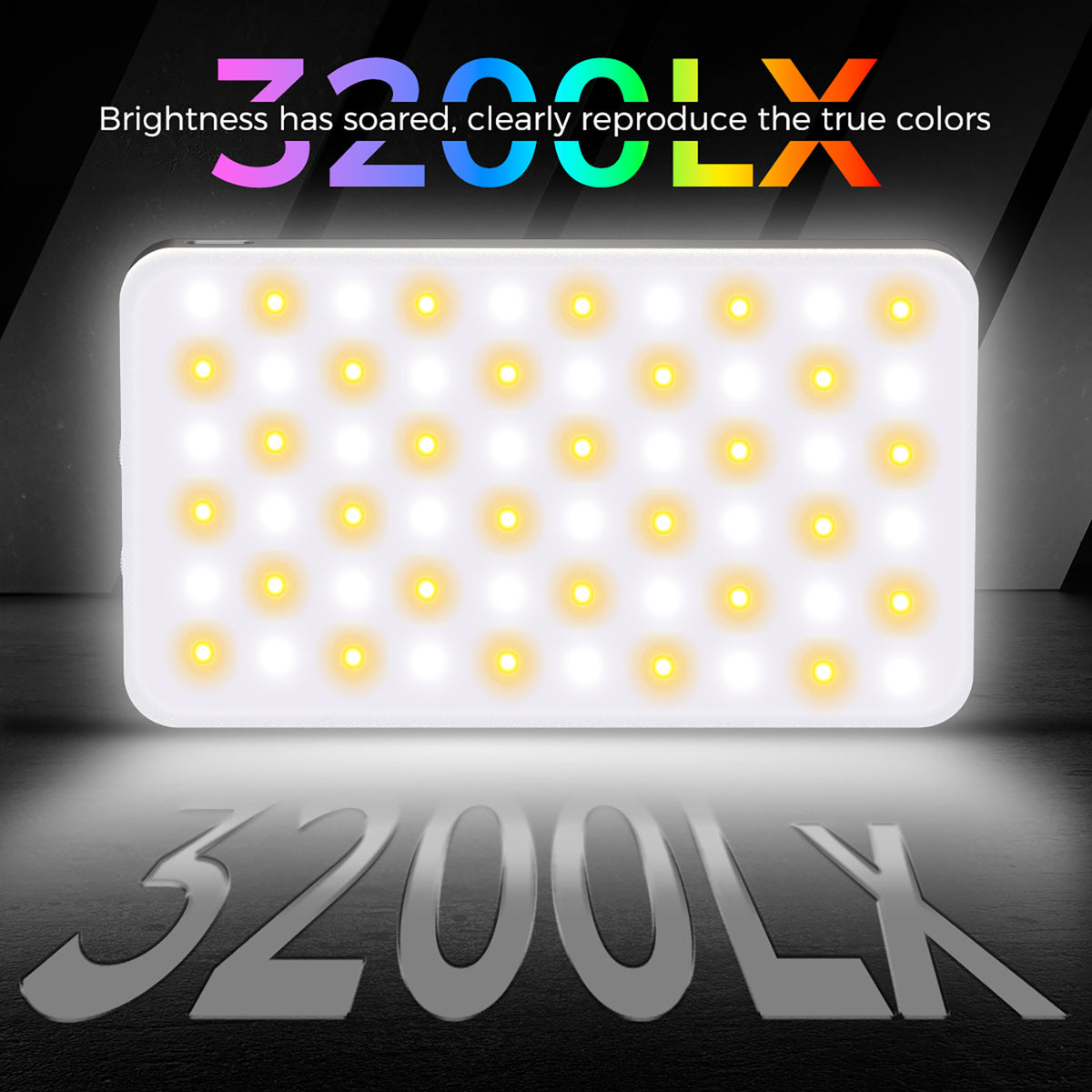 linterna portátil a todo color de luz de relleno de luz de vídeo LED iRealX4 RGB