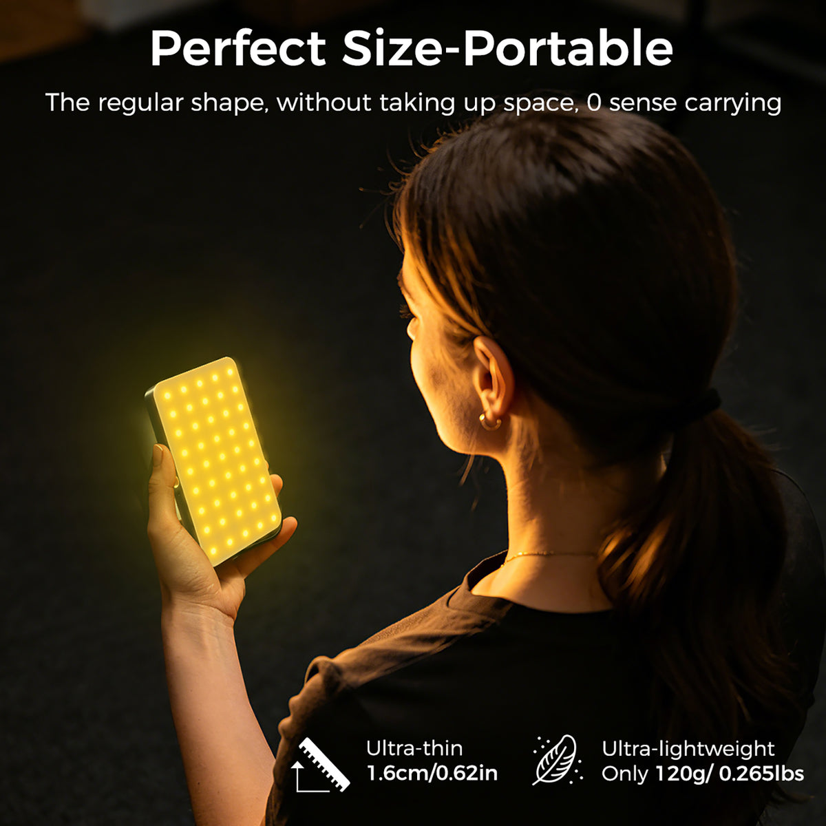 linterna portátil a todo color de luz de relleno de luz de vídeo LED iRealX4 RGB