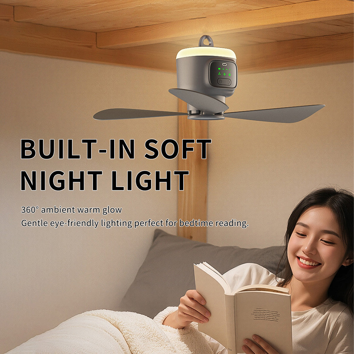 Ventilateur de plafond portable de 45