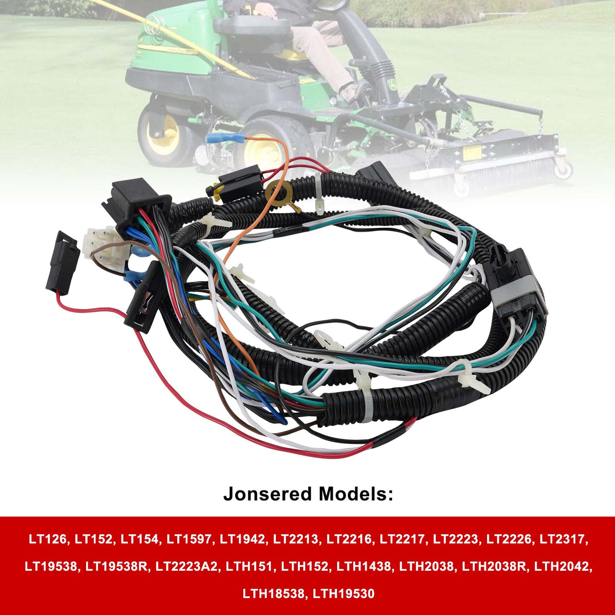 Arnés de cables para tractor cortacésped Husqvarna Craftsman YTH22V46 YTH21K46 (ref. 532401098)