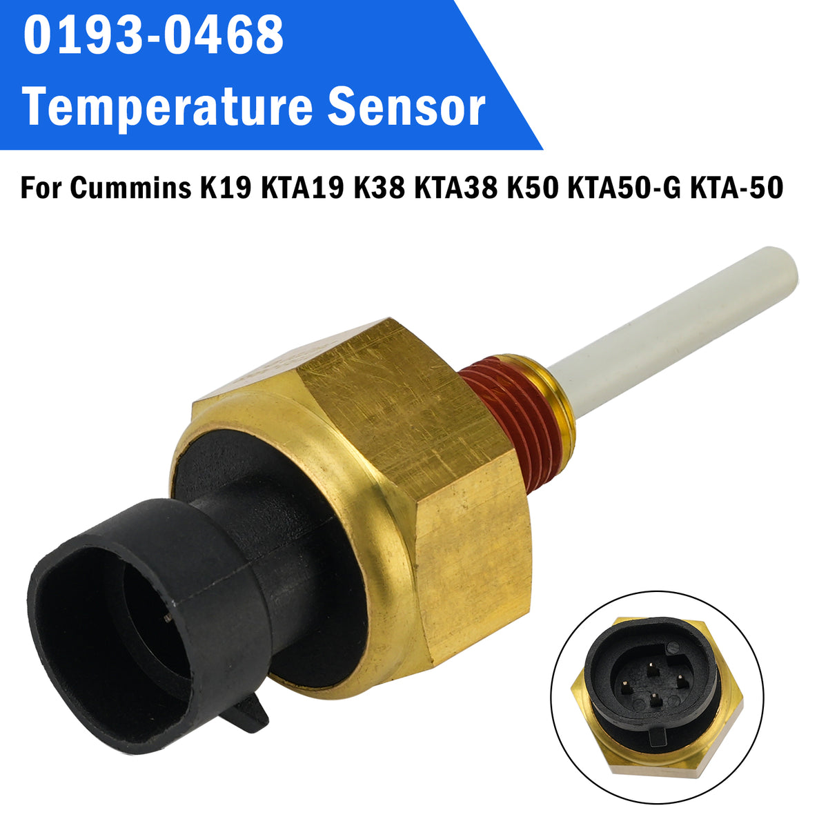 Temperatursensor 0193-0468 für Cummins K19 KTA19 K38 KTA38 K50 KTA50-G