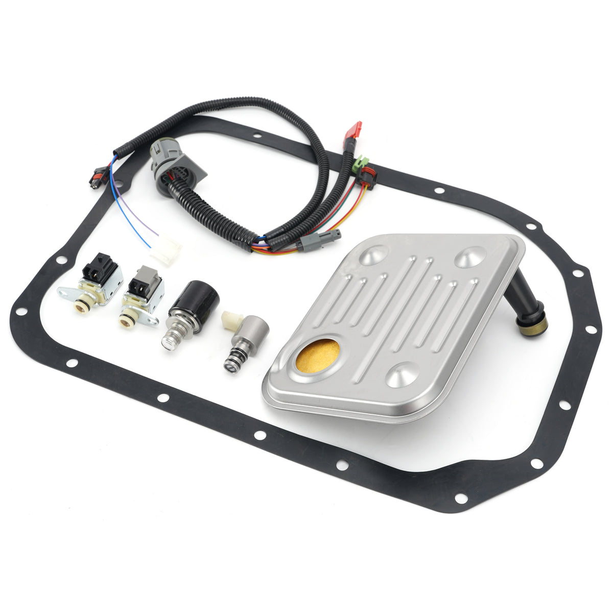 7 Uds 4L80E arnés interno MT1 Kit de solenoide de transmisión cambio EPC para