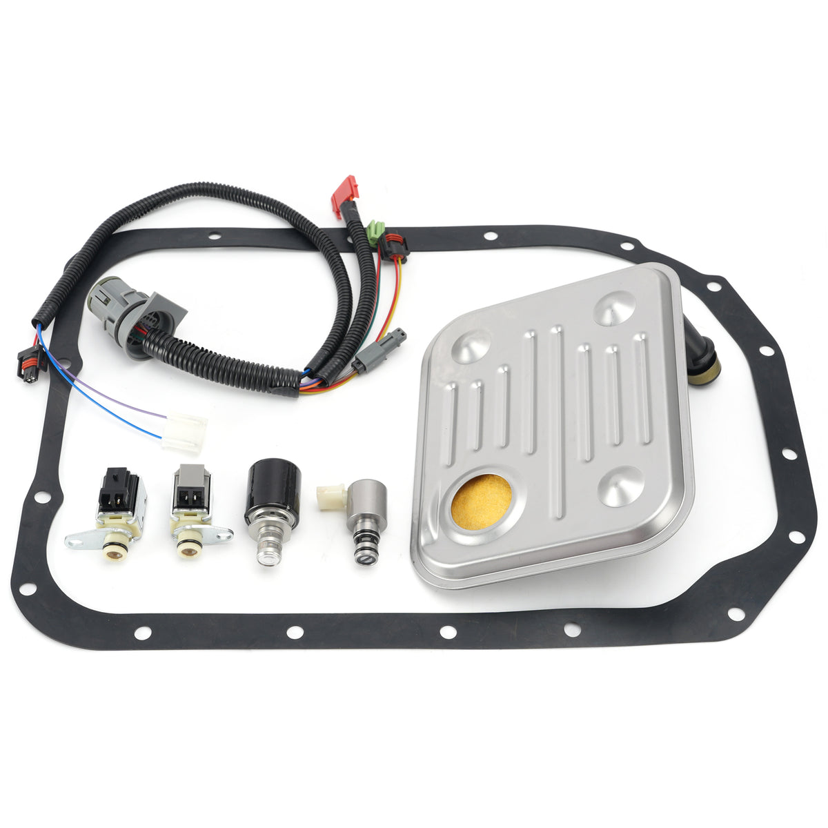 7 Uds 4L80E arnés interno MT1 Kit de solenoide de transmisión cambio EPC para
