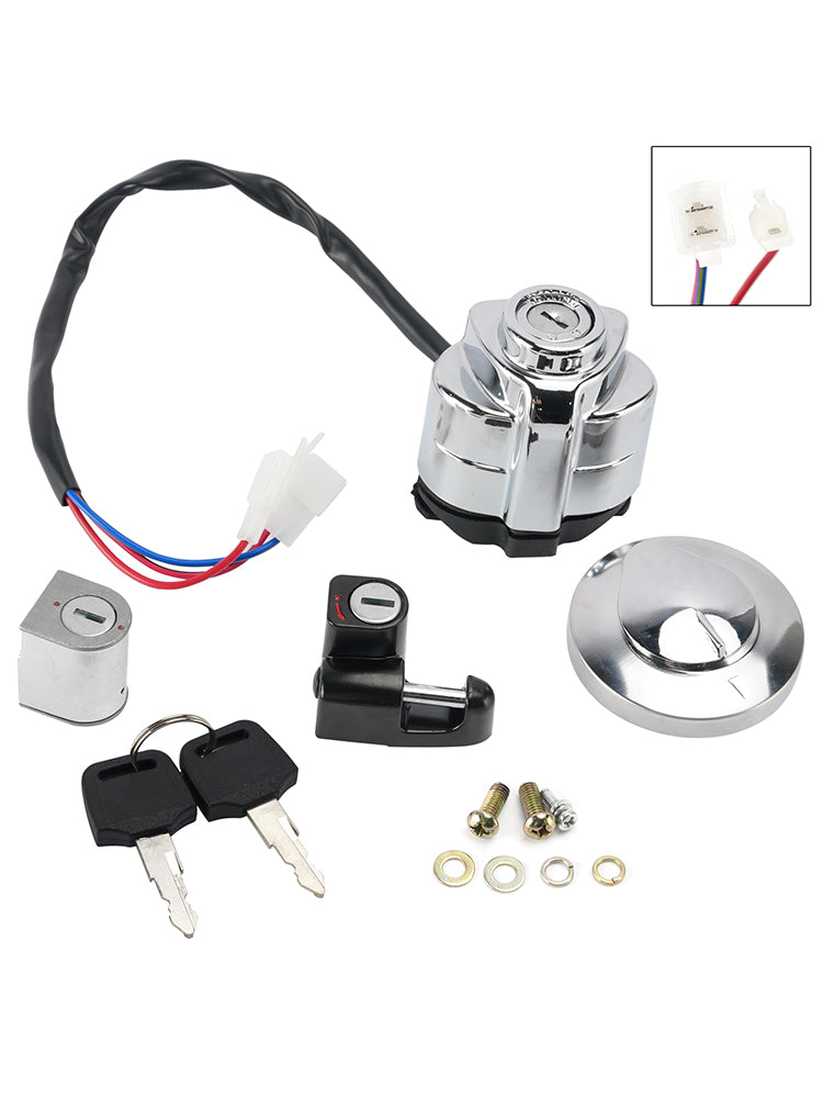 SCHLOSS-KIT-STECKER-Schlüsselsatz für Honda VT 750 C C2 Shadow 750 Spirit 07-09