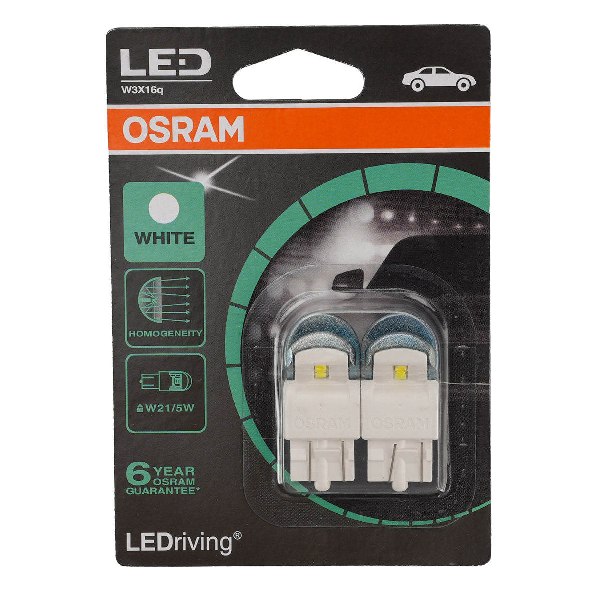 Ampoule LED Clignotant T20 W21/5W 12V 3/1.5W 6000K Pour OSRAM YS7915CW