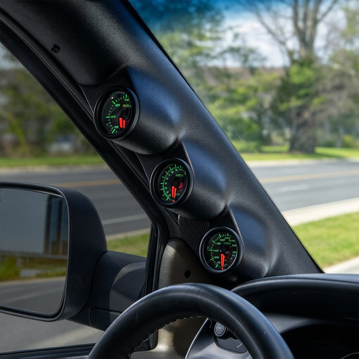 Noir Support Triple Colonne A GS-343 Pour Dodge Ram 1998-2002