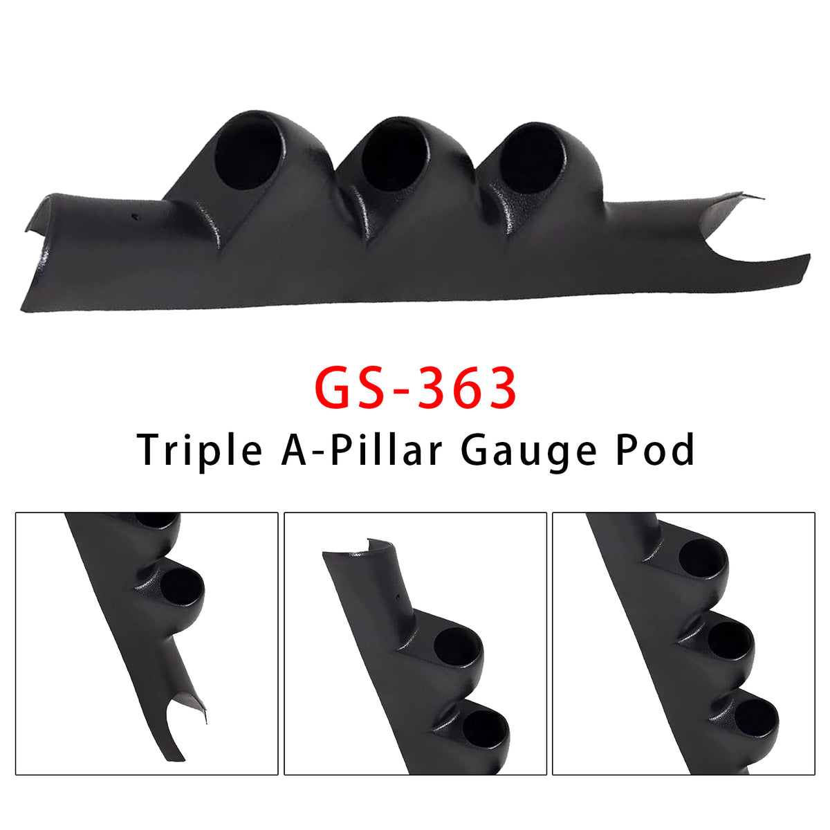 Soporte de triple columna negro A GS-363 para Dodge Ram 2003-2009