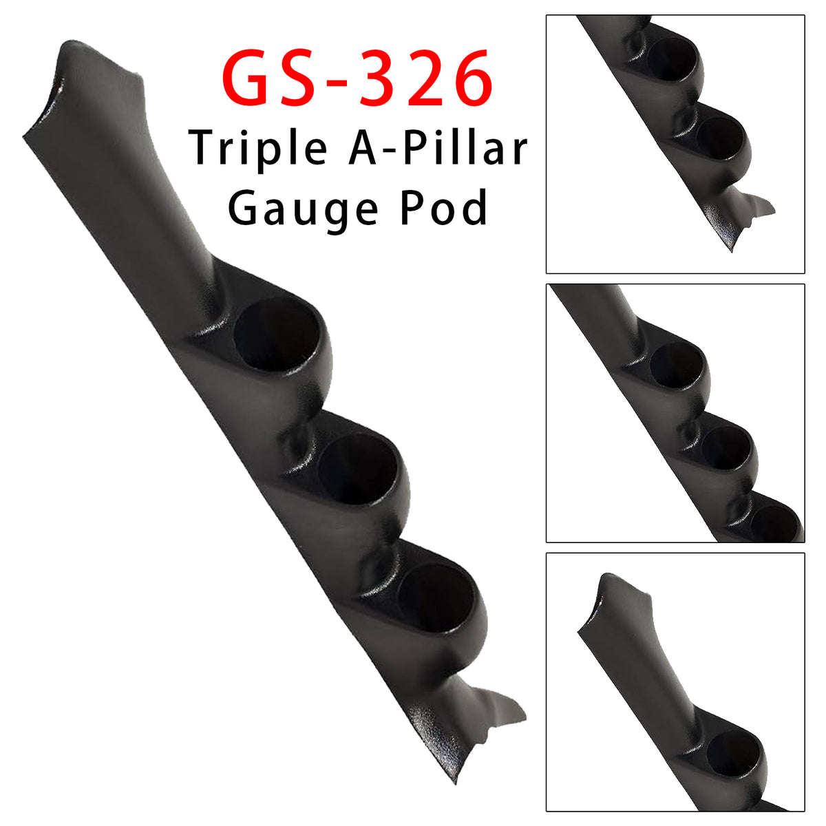 Soporte de triple columna negro A GS-326 para Subaru Impreza WRX STI 2002-2007