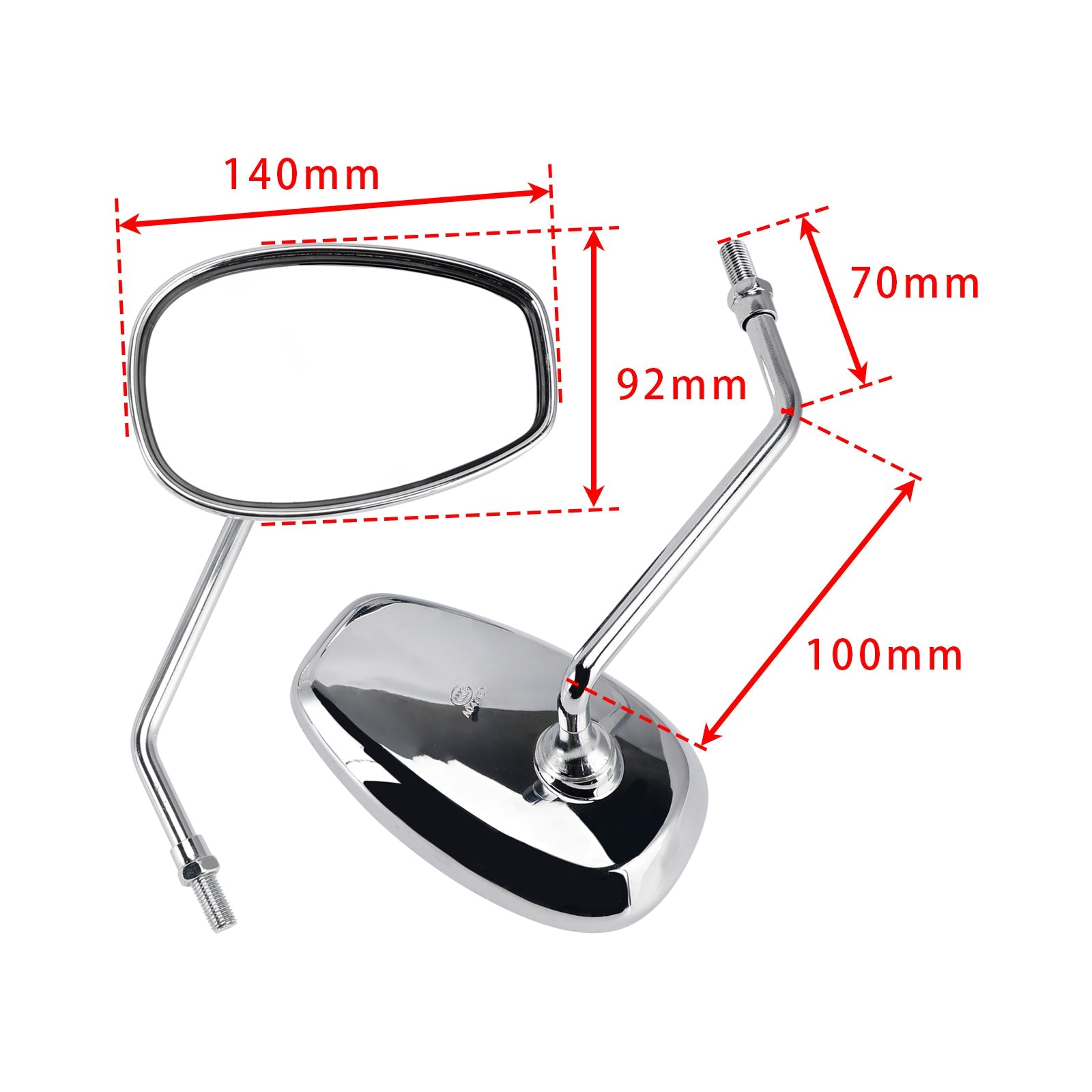 Spiegels rechts en links voor Suzuki V-Strom 125 150 GSR250 Burgman 200 400