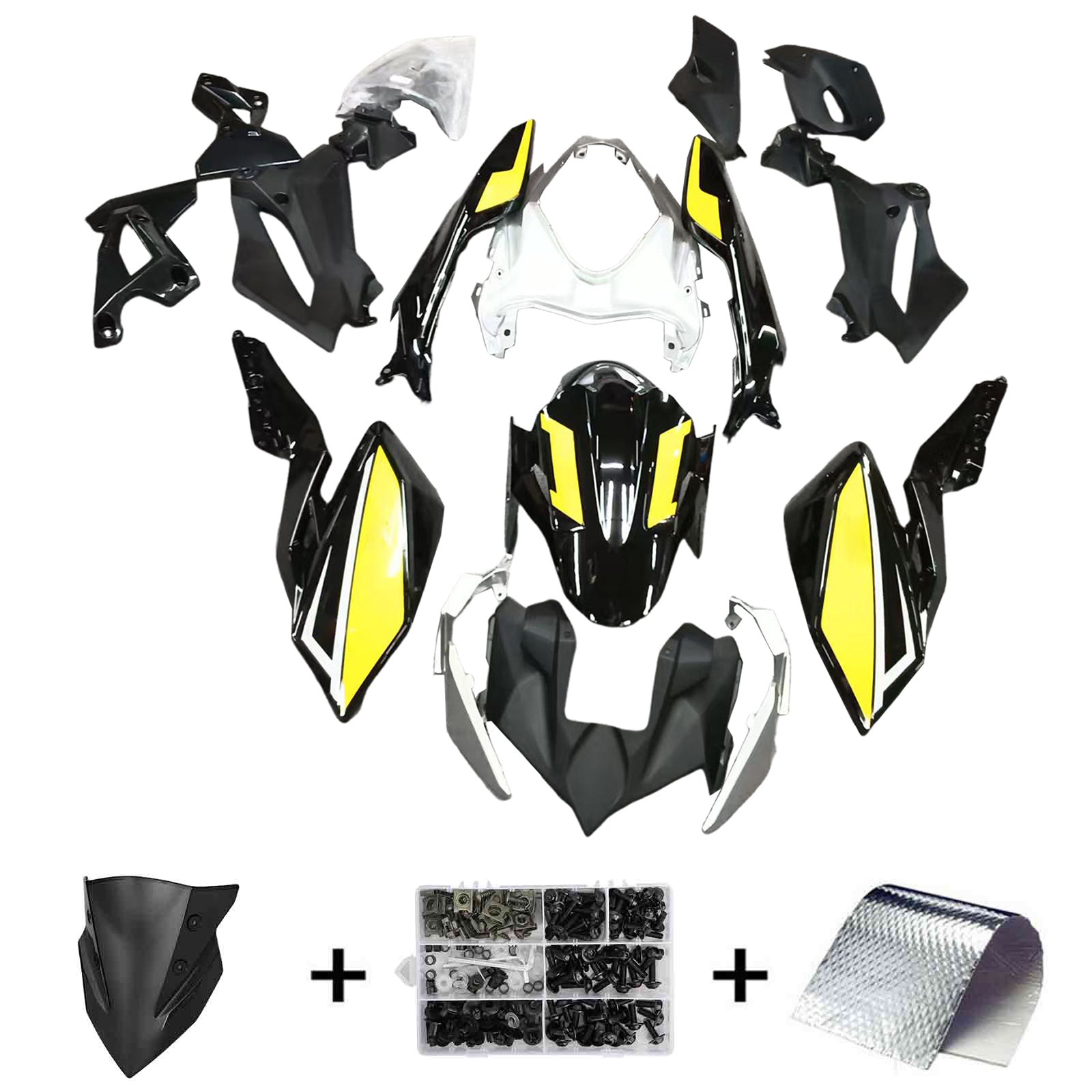 Kit de carénage en plastique ABS injecté compatible avec Kawasaki Z400 2018-2024
