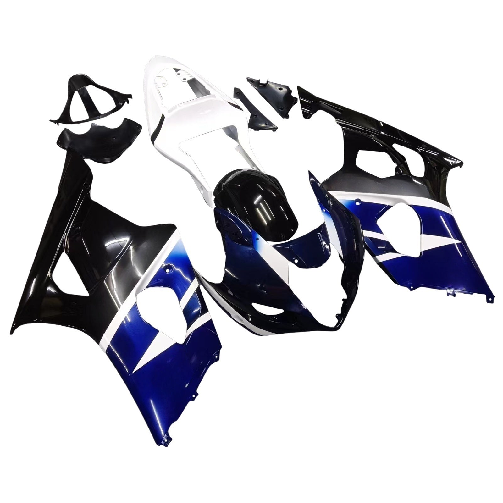 Kit de carénage par injection, carrosserie en plastique ABS, compatible avec Suzuki GSXR1000 2003-2004