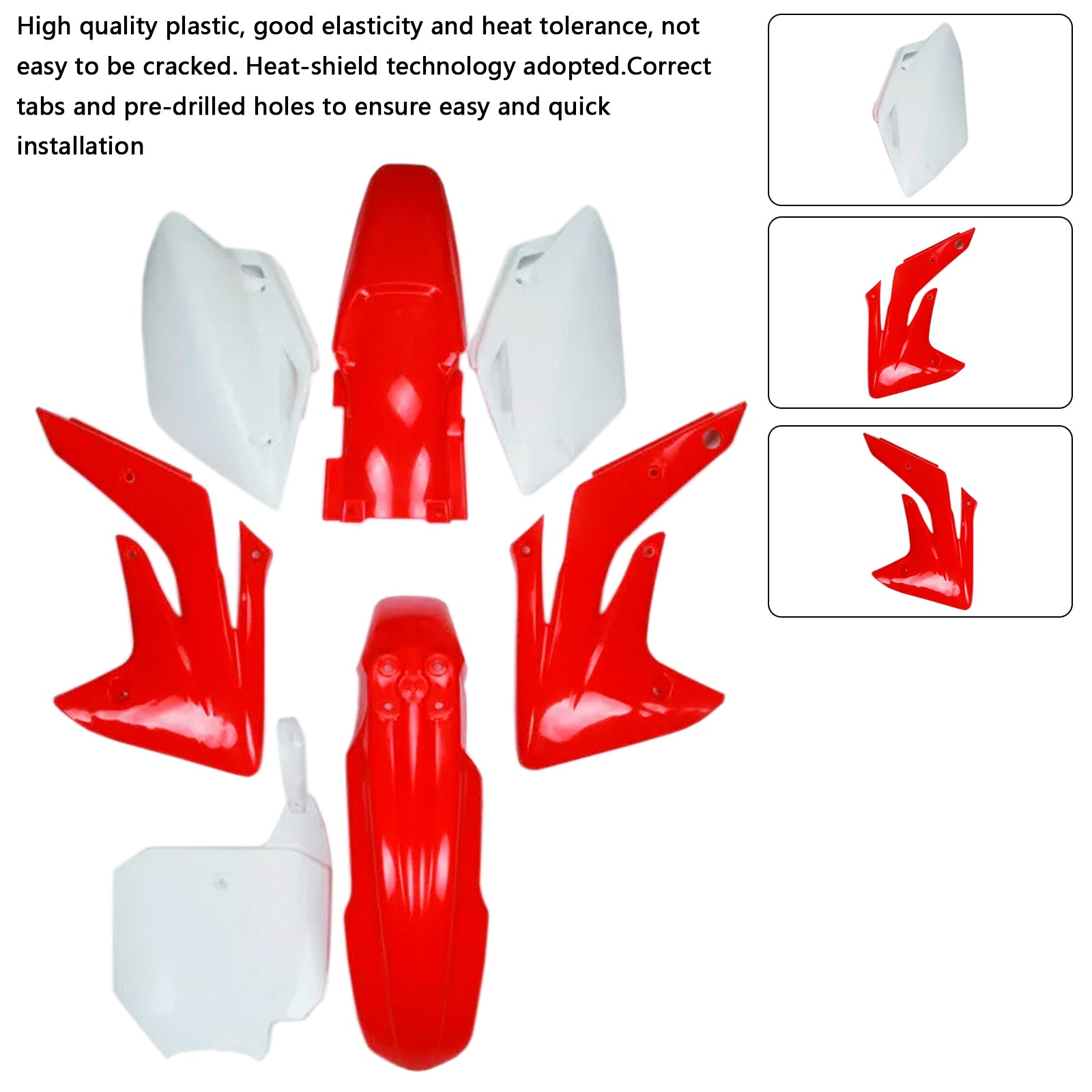 Kit de carrosserie en plastique pour Honda CRF150R/RB 2007-2014, carénage de garde-boue