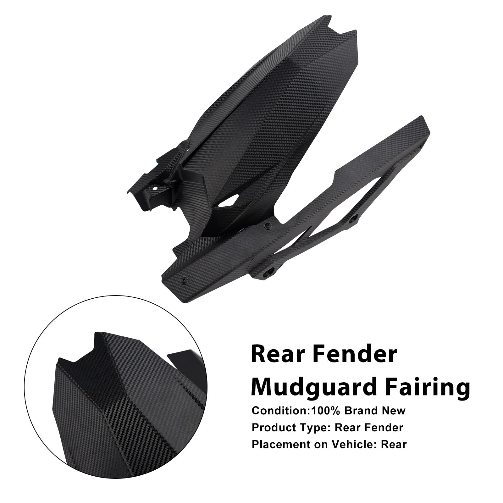 Parafango posteriore per Kawasaki ZX-25R, ZX-4R e ZX-4RR (2020-2025)
