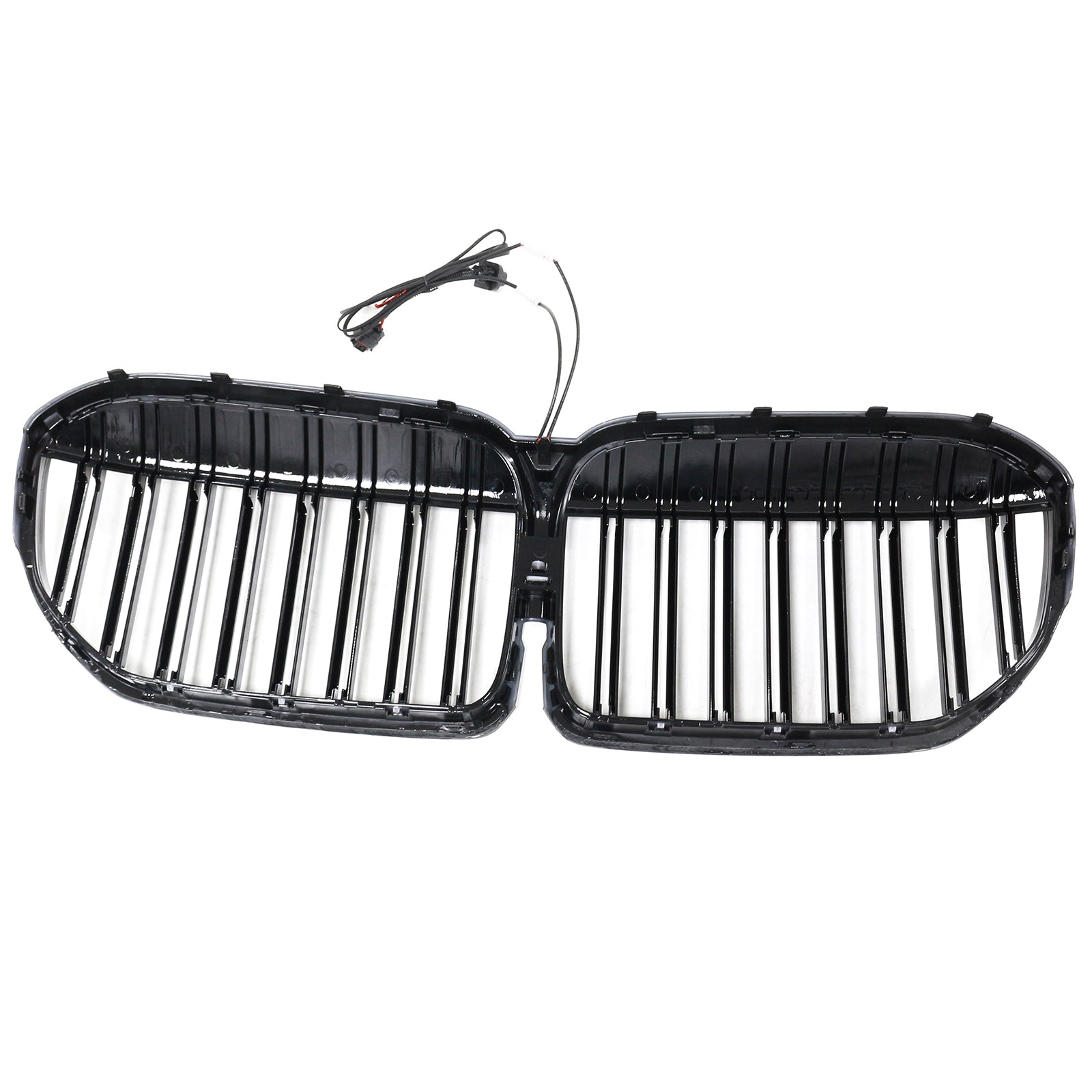 Grille de calandre avant noire brillante à double lamelles pour BMW Série 7 G11 G12 2019-2022