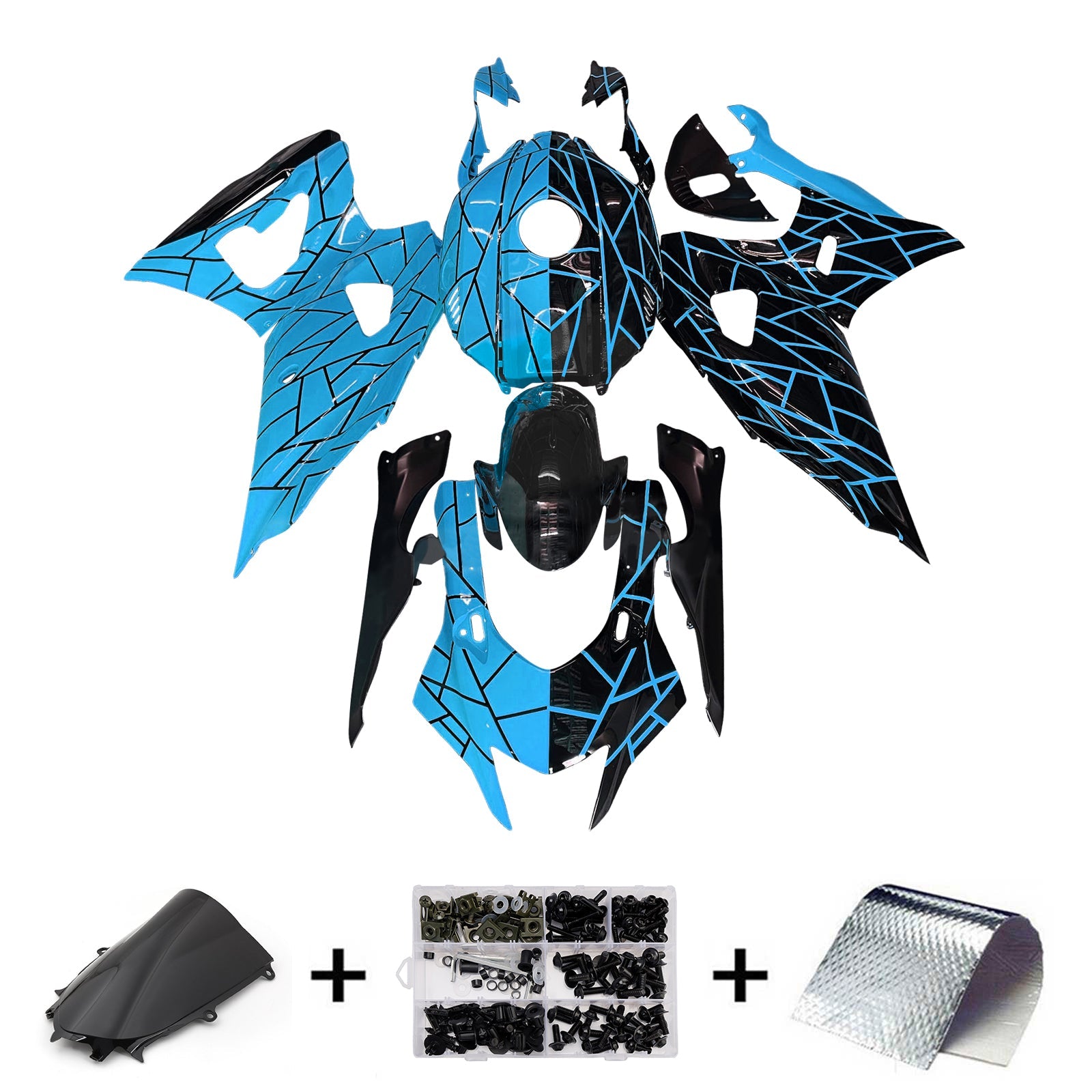 Kit carena iniettata in plastica ABS per Yamaha YZF-R7 2021-2025