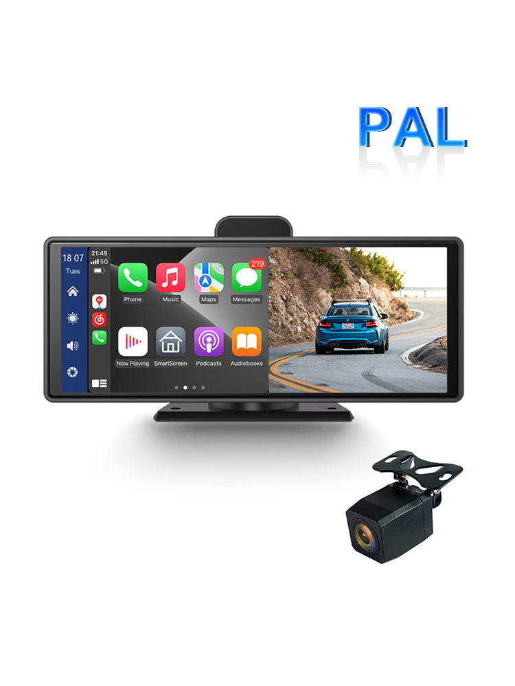 Monitor Smart Screen DVR da 10,26 pollici in formato NTSC per autobus per camper + telecamera per retromarcia