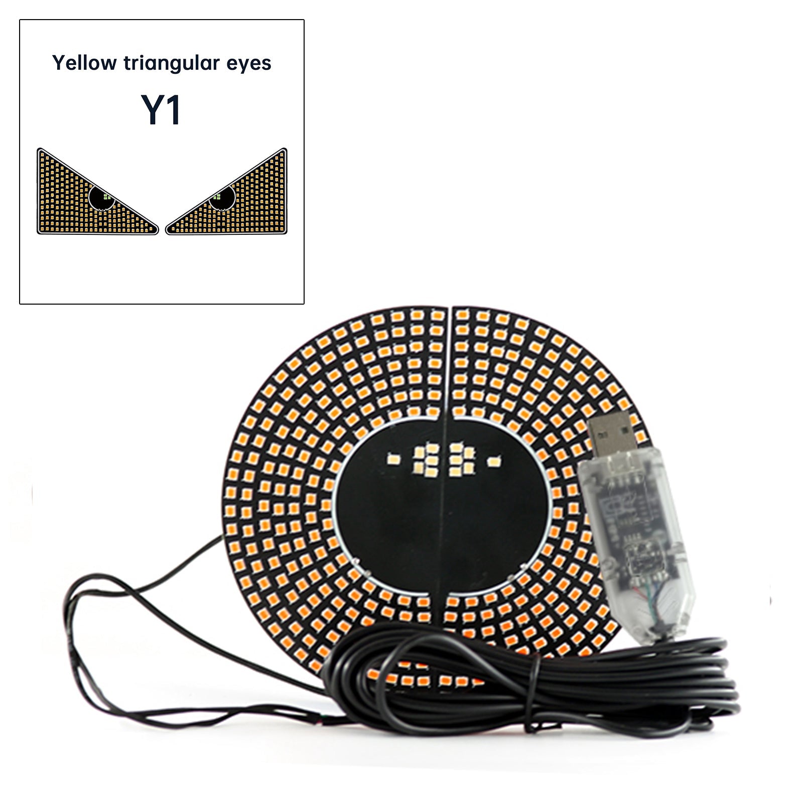 Pantalla LED del diablo&Luz LED dinámica para camión con luz para coche #39;s Eye