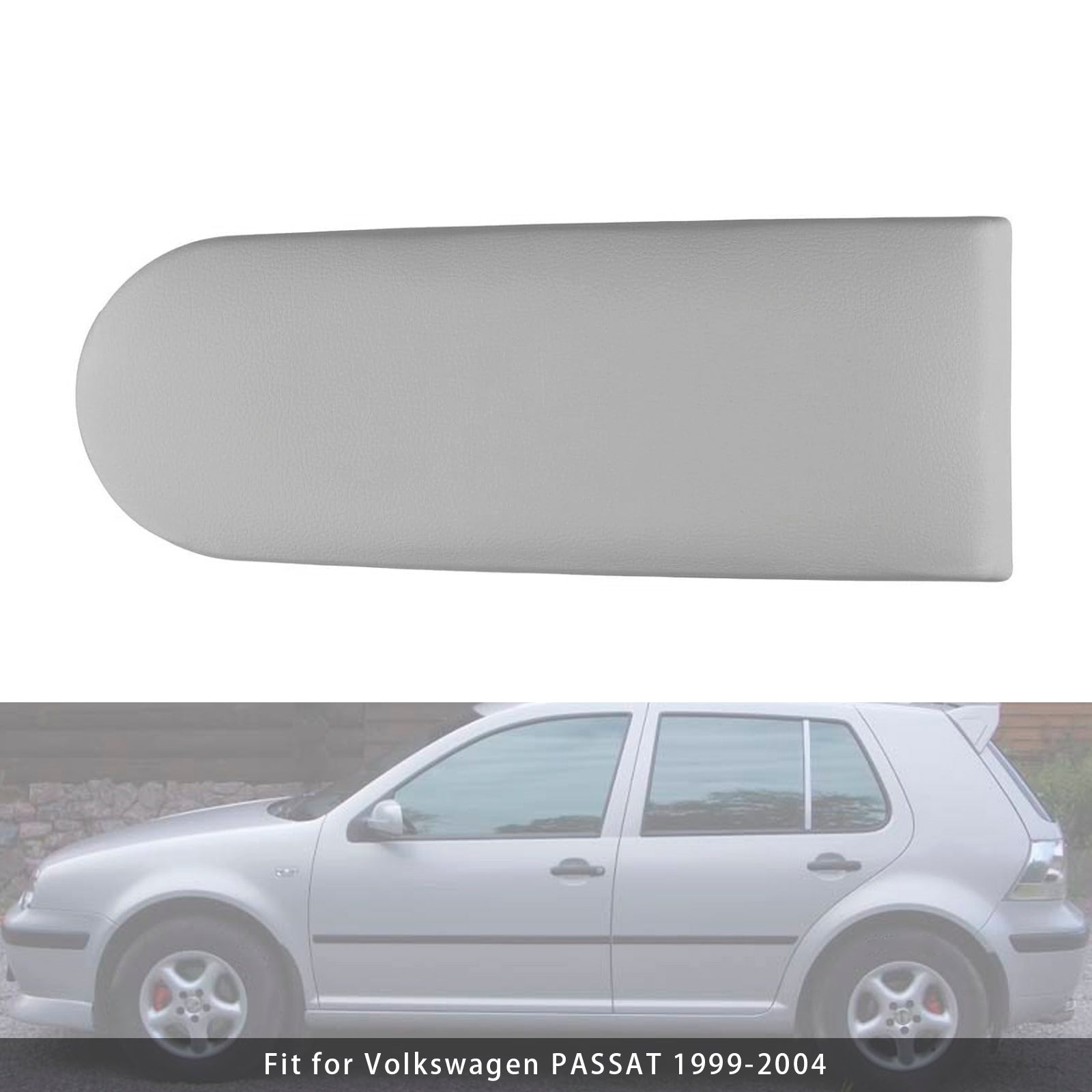 Couvercle de console centrale d'accoudoir en cuir gris pour VW MK4 Jetta Bora Golf 18D867173