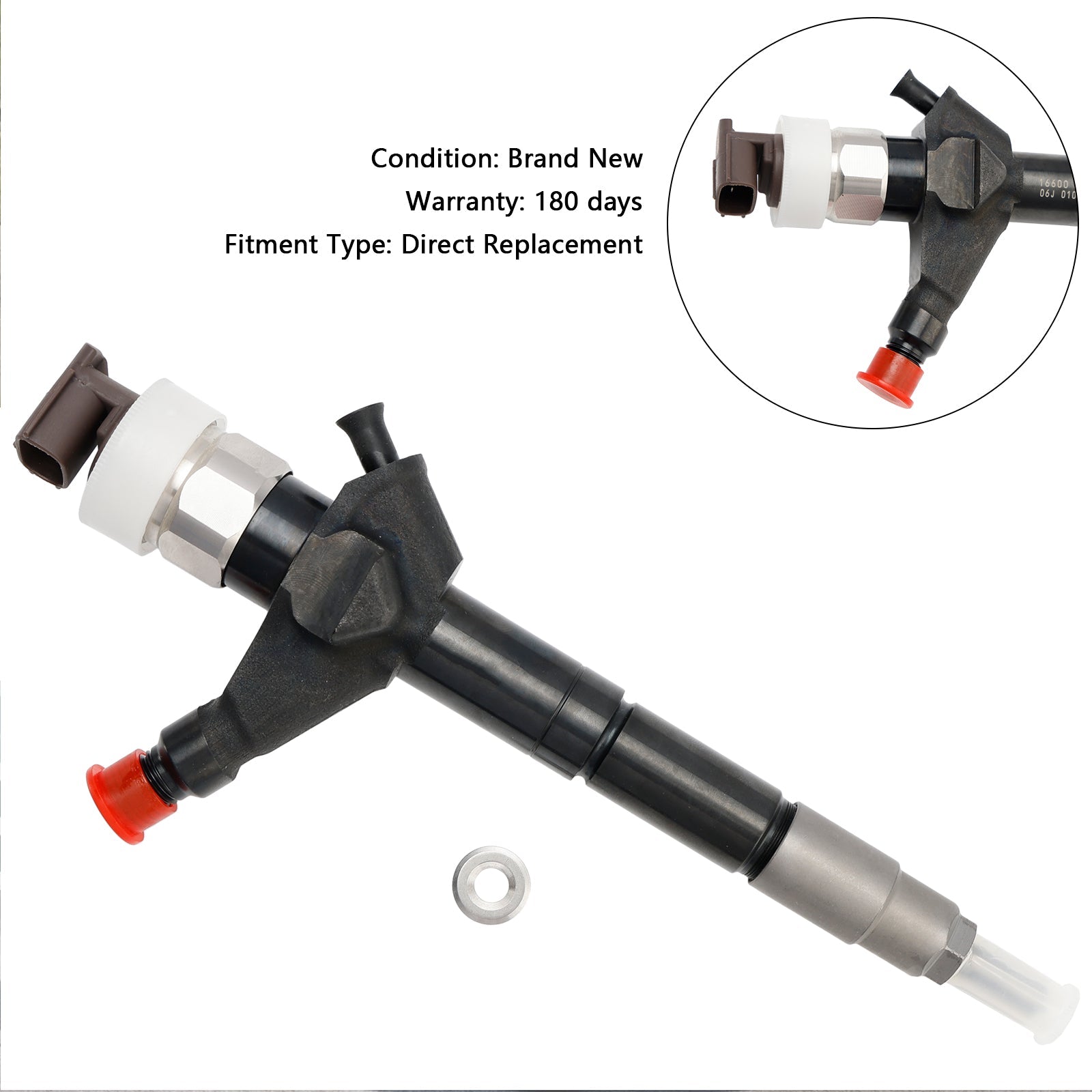 1 inyector de combustible Nissan Navara 2.5 dCi 095000-6250 16600-EB70A