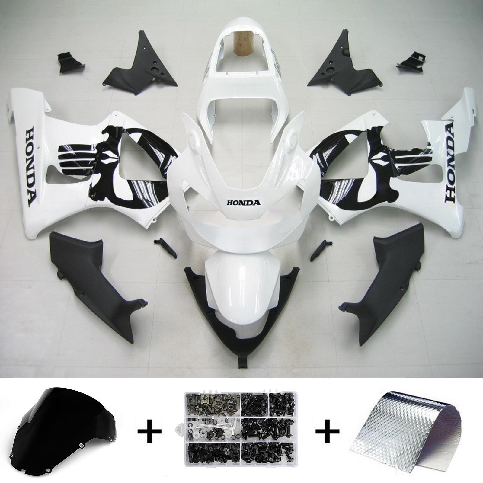 2000-2001 Honda CBR929RR Kit de carenado de carrocería de inyección de plástico ABS